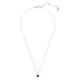 Swarovski Attract Trilogy ezüst színű nyaklánc kék swarovski kristállyal 5416156