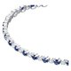 Swarovski Subtle ezüst színű karkötő kék swarovski kristályokkal 5465383
