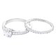 Swarovski Ezüst színű 2 részes gyűrű szett swarovski kristállyal 