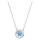 Swarovski Sparkling Dance ezüst színű ékszer szett mozgó kék swarovski kristállyal 5480485