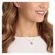 Swarovski Ezüst színű ékszer szett pink swarovski szívvel 5470602