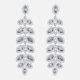 Swarovski Kék levelek függő fülbevaló 5074350