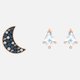 Swarovski Hold és csillagok rozé fülbevaló szett 5494353