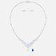 Swarovski Lousion nyaklánc fehér és kék kristállyal 5419234