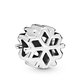 Pandora ékszer Fényes hópehely ezüst charm 798469C00