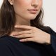 Swarovski Arany színű toll fülbevaló swarovski kristályokkal 5505623