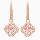 Swarovski  Pezsgő tánc rozé fülbevaló fehér és rózsaszín kristályokkal 5516477