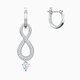 Swarovski Infinity függő fülbevaló swarovski kristályokkal 5520578