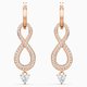 Swarovski Infinity függő rozé fülbevaló swarovski kristállyal 5512625