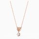 Swarovski Rozé nyaklánc szívvel függő swarovski kristállyal 5516542