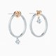 Swarovski Bicolor karika fülbevaló szívvel kristállyal 5517933