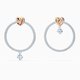 Swarovski Bicolor karika fülbevaló szívvel kristállyal 5517933