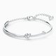 Swarovski Ezüst színű karperec szívvel kristályokkal 5517944