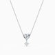 Swarovski Ezüst színű nyaklánc szívvel swarovski kristállyal 5517928