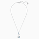 Swarovski Káprázatos hattyú nyaklánc kék swarovski kristállyal 5530625