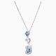 Swarovski Káprázatos hattyú nyaklánc kék swarovski kristállyal 5530625