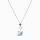 Swarovski Káprázatos hattyú nyaklánc kék swarovski kristállyal 5530625