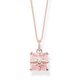 Thomas Sabo Csillag rozé nyaklánc rózsakvarccal KE1953-417-9-L45