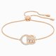 Swarovski Rozé sliding karkötő körökkel 5501092