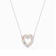 Swarovski Bicolor egymásba font szív nyaklánc 5518868