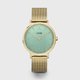 Cluse Boho chic arany zöld női óra CW1027
