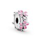 Pandora ékszer Pink százszorszép szilikonos ezüst klip 798809C01