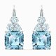 Swarovski Csillogó vizkék kristáy fülbevaló 5524139