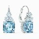 Swarovski Csillogó vizkék kristáy fülbevaló 5524139