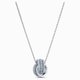 Swarovski Összefonódó nyaklánc kék swarovski kristállyal 5537106