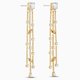 Swarovski Arany színű függő fülbevaló swarovski kristályokkal 5535791