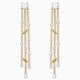 Swarovski Arany színű függő fülbevaló swarovski kristályokkal 5535791