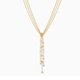 Swarovski Arany színű nyaklánc függő swarovski kristályokkal 5535779