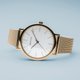Bering Classic arany fehér női óra 13436-334