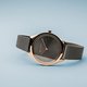 Bering Ultra slim antracit rozé női óra 17031-369