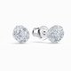 Swarovski Bedugós fülbevaló fehér kristályokkal 5521735