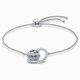 Swarovski Állítható karkötő kék és fehér kristályokkal 5537123