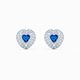 Swarovski Bedugós szív fülbevaló kék és fehér kristályokkal 5511685