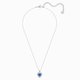 Swarovski Szív medál láncon kék és fehér kristállyal 5511541