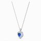 Swarovski Szív medál láncon kék és fehér kristállyal 5511541