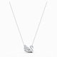Swarovski Táncoló hattyú nyaklánc fehér kristállyal 5514421