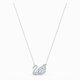 Swarovski Táncoló hattyú nyaklánc fehér kristállyal 5514421