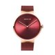 Bering Classic bordó női óra rozé tokkal 14539-363