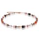 Coeur de Lion GeoCUBE rózsakvarc ónix jáspis howlit swarovski nyaklánc 4905/10-0227