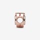 Pandora ékszer Pávé koronás O rozé charm 789059C01