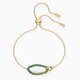 Swarovski Elements zöld arany sliding karkötő 5563935