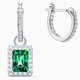 Swarovski Angelic ezüst zöld fülbevaló 5559834