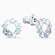 Swarovski Attract kék kör alakú bedugós fülbevaló 5570943