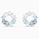 Swarovski Attract kék kör alakú bedugós fülbevaló 5570943