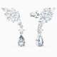 Swarovski Cluster mixed bedugós fehér fülbevaló 5562086
