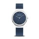 Bering Classic kék ezüst női óra kristályokkal 12934-307